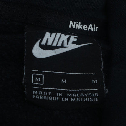 Nike Air Black Men's Pullover Hoodie M Logo Fleece Sportswear