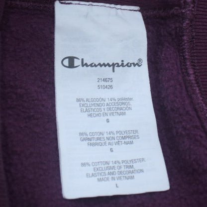 Champion Men's Purple Reverse Weave Pullover Hoodie Size L