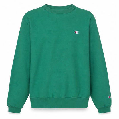 Champion Men's Green Reverse Weave Pullover Sweatshirt Medium