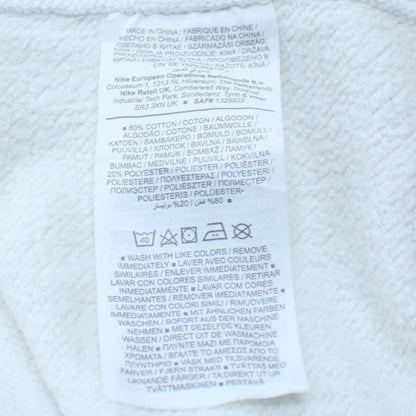 Nike Men's White Logo Pullover Fleece Sweatshirt Size L
