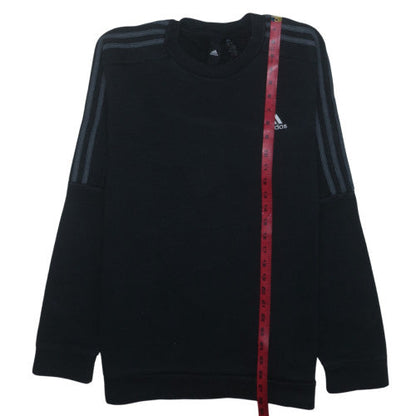 Adidas Men's Black Pullover Crew Neck Sweatshirt Size M