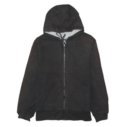 Gap Men's Black Full Zip Hoodie Medium Cotton Knit Jacket