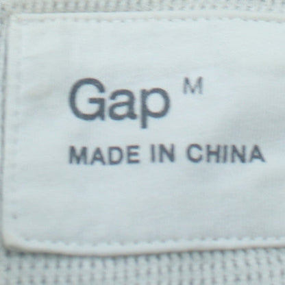 Gap Men's Black Full Zip Hoodie Medium Cotton Knit Jacket