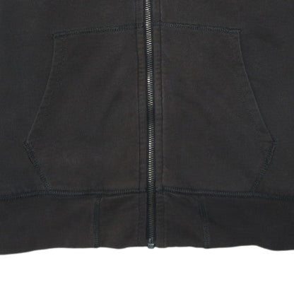 Gap Men's Black Full Zip Hoodie Medium Cotton Knit Jacket