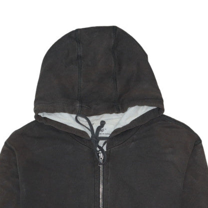 Gap Men's Black Full Zip Hoodie Medium Cotton Knit Jacket