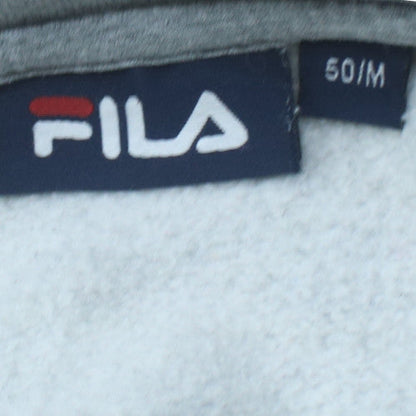 FILA Mens Grey Crew Neck Sweatshirt M Logo Pullover Sportswear