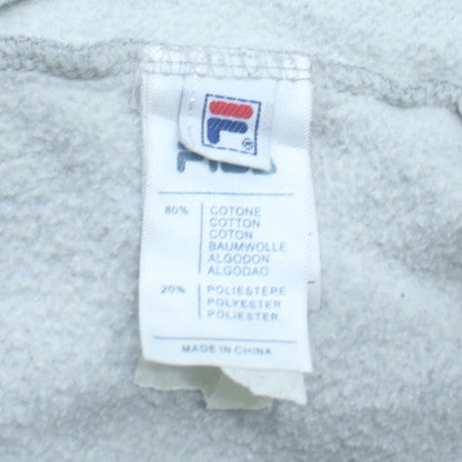 FILA Mens Grey Crew Neck Sweatshirt M Logo Pullover Sportswear