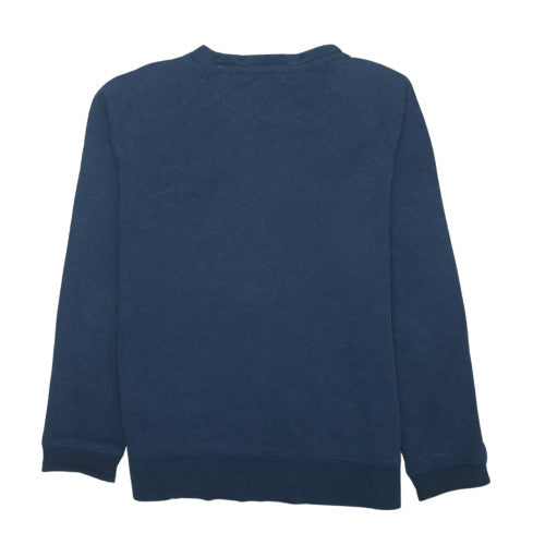 Hugo Boss Mens Blue Logo Crew Neck Pullover Sweatshirt M