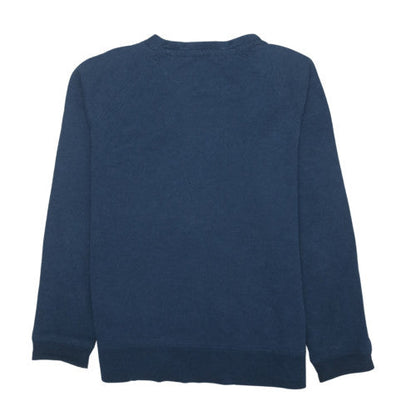 Hugo Boss Mens Blue Logo Crew Neck Pullover Sweatshirt M