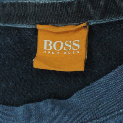 Hugo Boss Mens Blue Logo Crew Neck Pullover Sweatshirt M