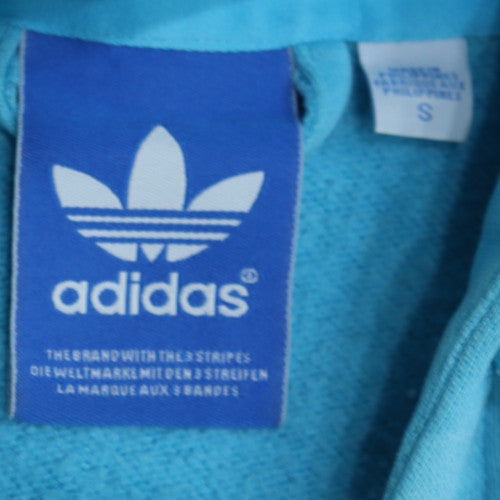 Adidas Men's Blue Pullover Hoodie S Graphic Logo Sportswear