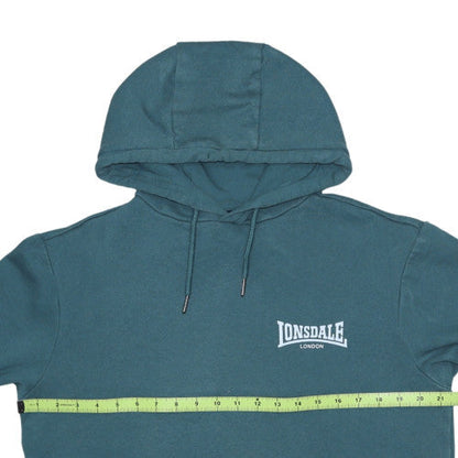 Lonsdale Men's Green Pullover Hoodie Medium Regular Fit