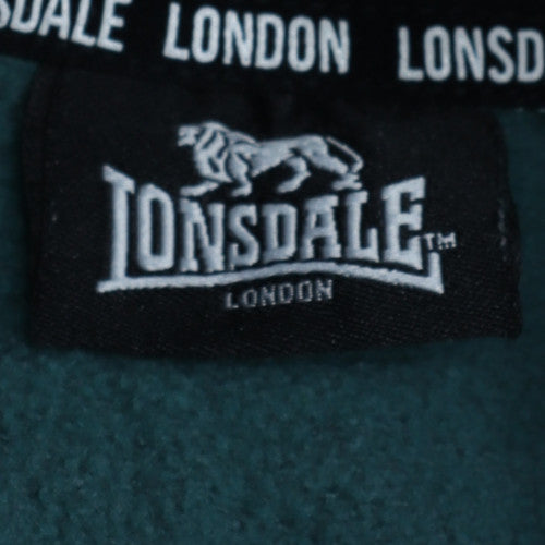 Lonsdale Men's Green Pullover Hoodie Medium Regular Fit