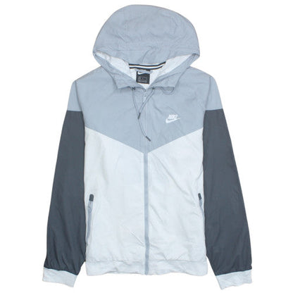 Nike Men's Grey M Windrunner Hooded Windbreaker Jacket