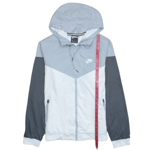 Nike Men's Grey M Windrunner Hooded Windbreaker Jacket