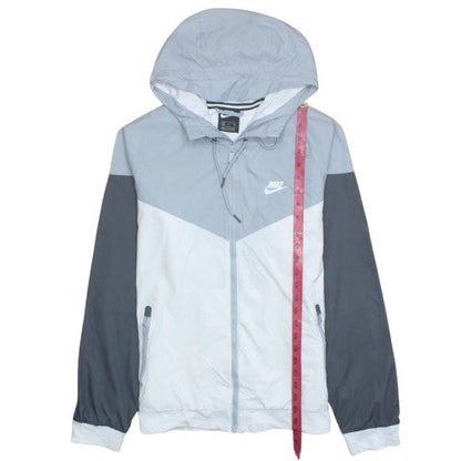 Nike Men's Grey M Windrunner Hooded Windbreaker Jacket