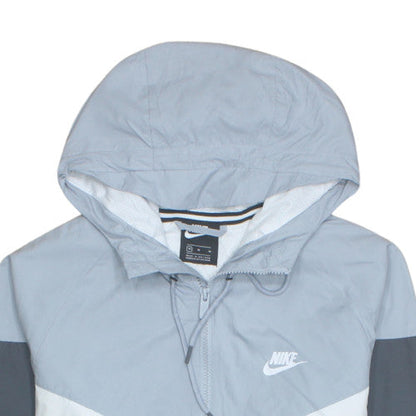 Nike Men's Grey M Windrunner Hooded Windbreaker Jacket