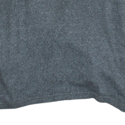 Champion Men's Grey 1/4 Zip Collared Henley Sweatshirt M