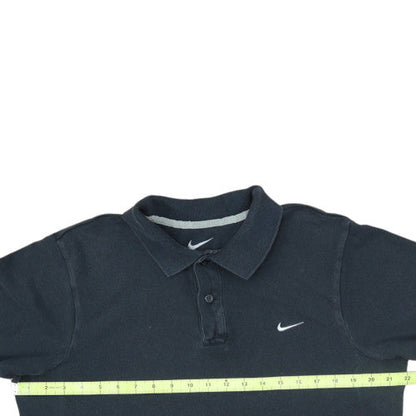 Nike Men's Black Cotton Polo Shirt Size M Classic Fit