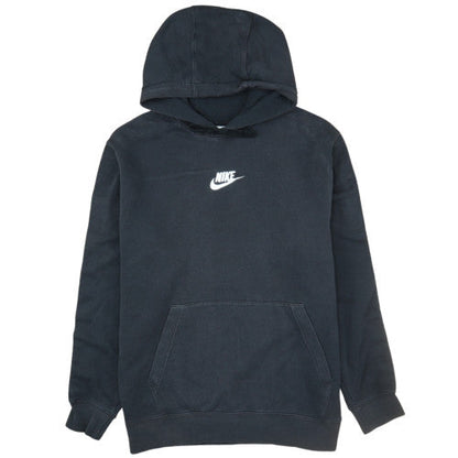 Nike Men's Black Pullover Hoodie L Logo Fleece Sweatshirt
