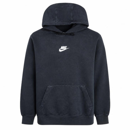 Nike Men's Black Pullover Hoodie L Logo Fleece Sweatshirt