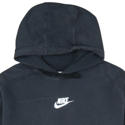 Nike Men's Black Pullover Hoodie L Logo Fleece Sweatshirt