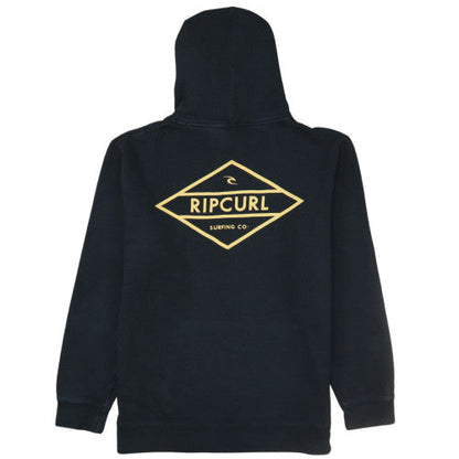 Ripcurl Men's Black Pullover Hoodie L Logo Surf Graphic