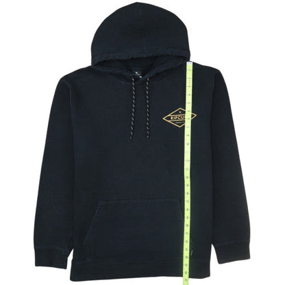 Ripcurl Men's Black Pullover Hoodie L Logo Surf Graphic