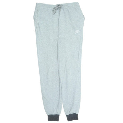 Nike Men Grey Regular Fit Joggers Sweatpants M Adjustable Drawstring Logo