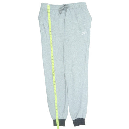 Nike Men Grey Regular Fit Joggers Sweatpants M Adjustable Drawstring Logo