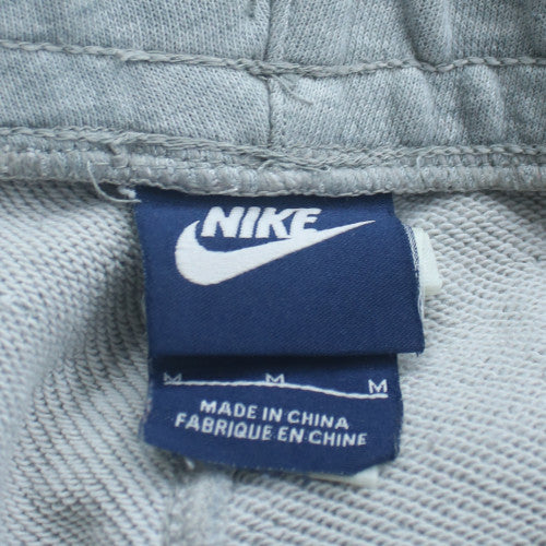Nike Men Grey Regular Fit Joggers Sweatpants M Adjustable Drawstring Logo