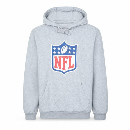 NFL Mens Grey Hoodie M Pullover Cotton Blend Logo Print