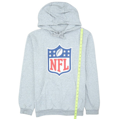 NFL Mens Grey Hoodie M Pullover Cotton Blend Logo Print