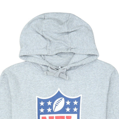 NFL Mens Grey Hoodie M Pullover Cotton Blend Logo Print