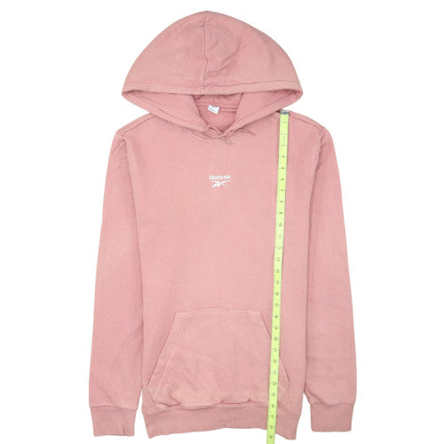 Reebok Womens Pink Pullover Hoodie Sweatshirt Size M Casual Cotton