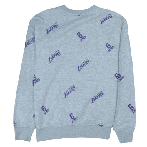 Primark NBA Los Angeles Lakers Grey Men's L Crew Neck Sweatshirt