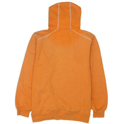 Reebok Mens Orange Embroidered Pullover Hoodie Size M Sports Fleece