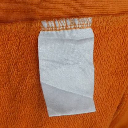 Reebok Mens Orange Embroidered Pullover Hoodie Size M Sports Fleece