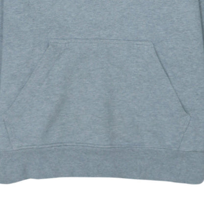 adidas Men’s Grey Pullover Hoodie Small Logo Fleece Sweatshirt