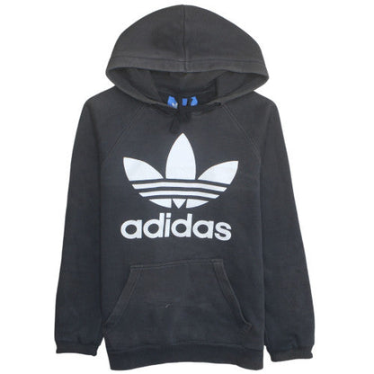 adidas Mens Black Pullover Hoodie S Regular Fit Classic Trefoil Logo