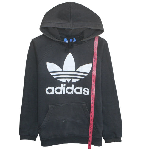 adidas Mens Black Pullover Hoodie S Regular Fit Classic Trefoil Logo