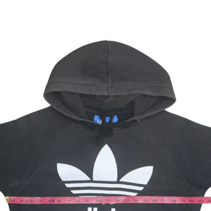 adidas Mens Black Pullover Hoodie S Regular Fit Classic Trefoil Logo