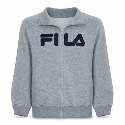 Fila Men's Grey Full Zip Sweatshirt M Logo Classic Style