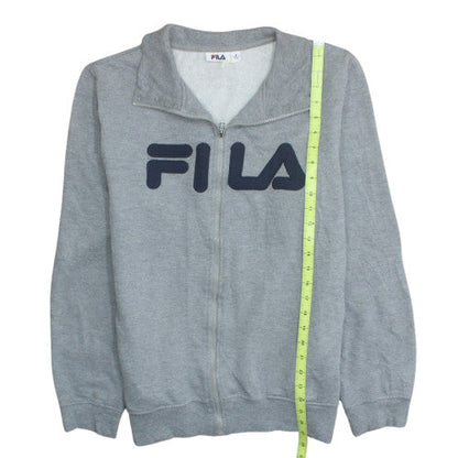 Fila Men's Grey Full Zip Sweatshirt M Logo Classic Style
