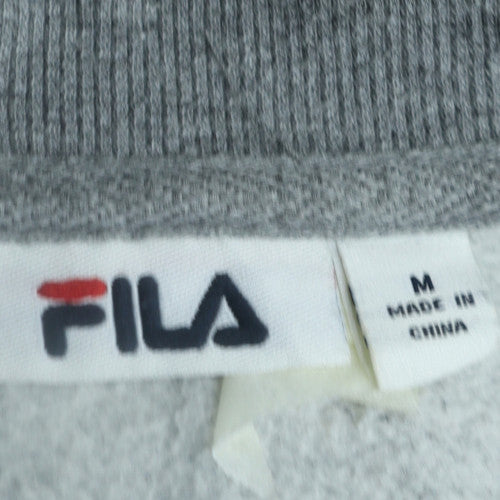 Fila Men's Grey Full Zip Sweatshirt M Logo Classic Style