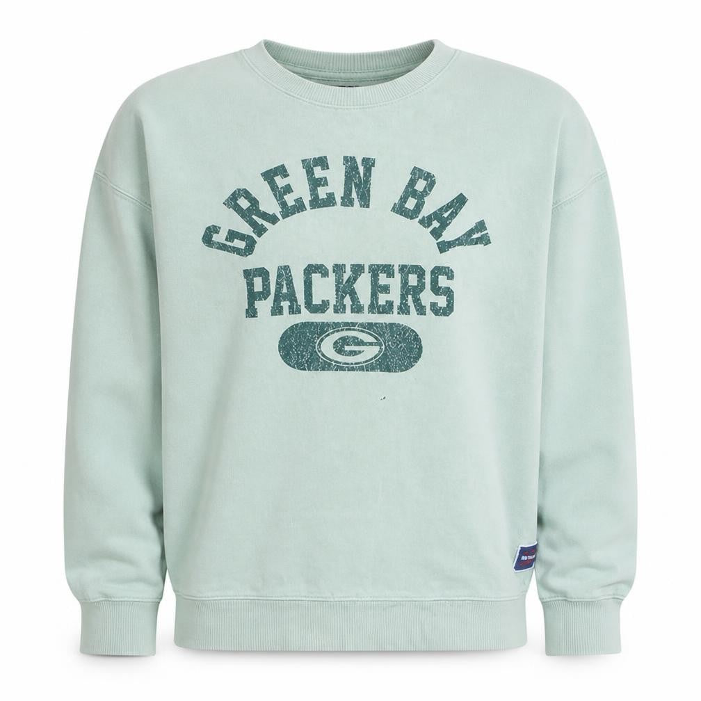 NFL Mens Green Bay Packers Green Sweatshirt L Crew Neck Pullover