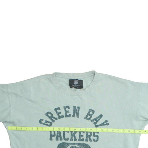 NFL Mens Green Bay Packers Green Sweatshirt L Crew Neck Pullover