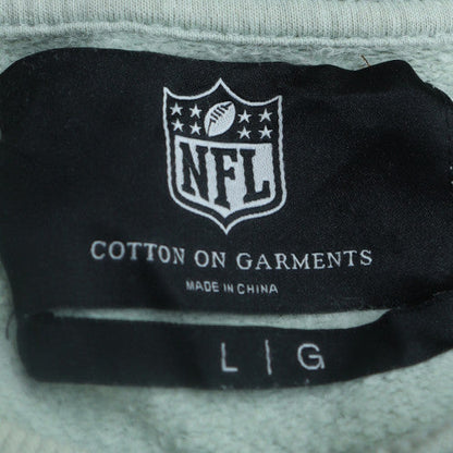 NFL Mens Green Bay Packers Green Sweatshirt L Crew Neck Pullover