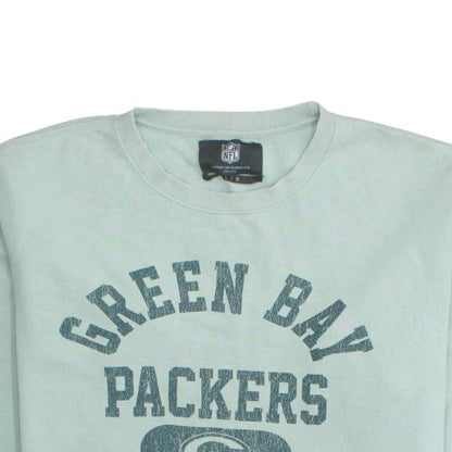 NFL Mens Green Bay Packers Green Sweatshirt L Crew Neck Pullover