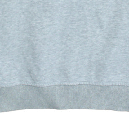 Adidas Mens Grey Crew Neck Graphic Logo Pullover Sweatshirt Size 164